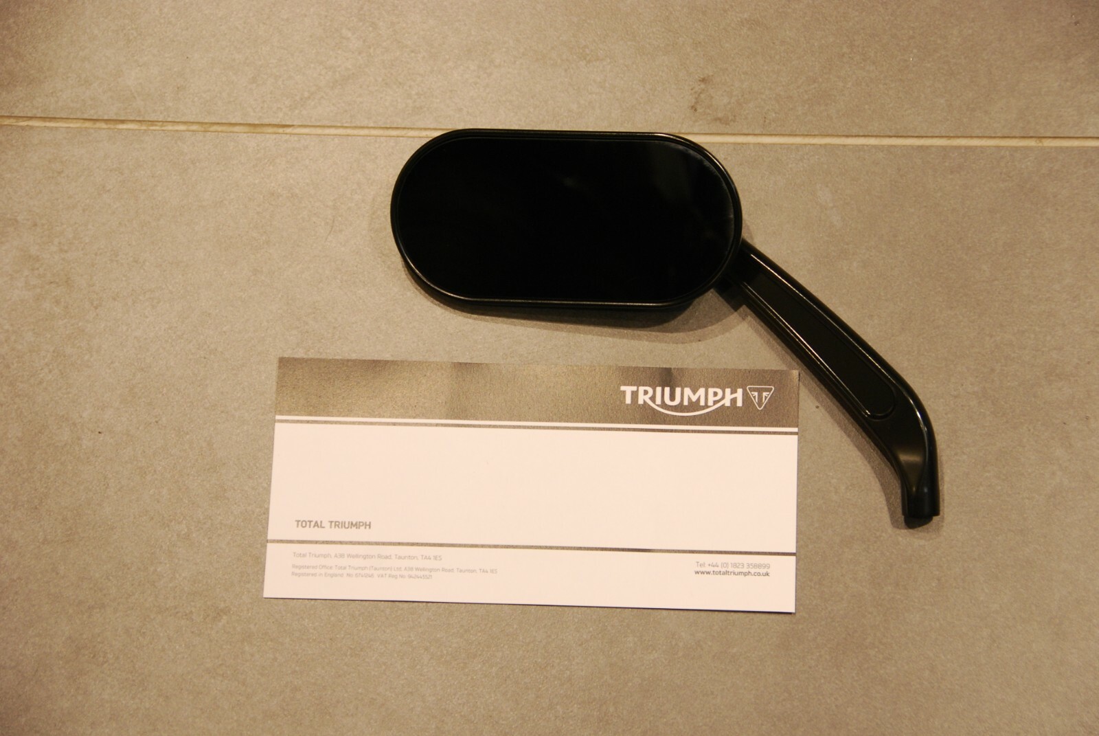 Triumph Mirror Black Oval Machined Left Hand – T9630362 – RRP £55