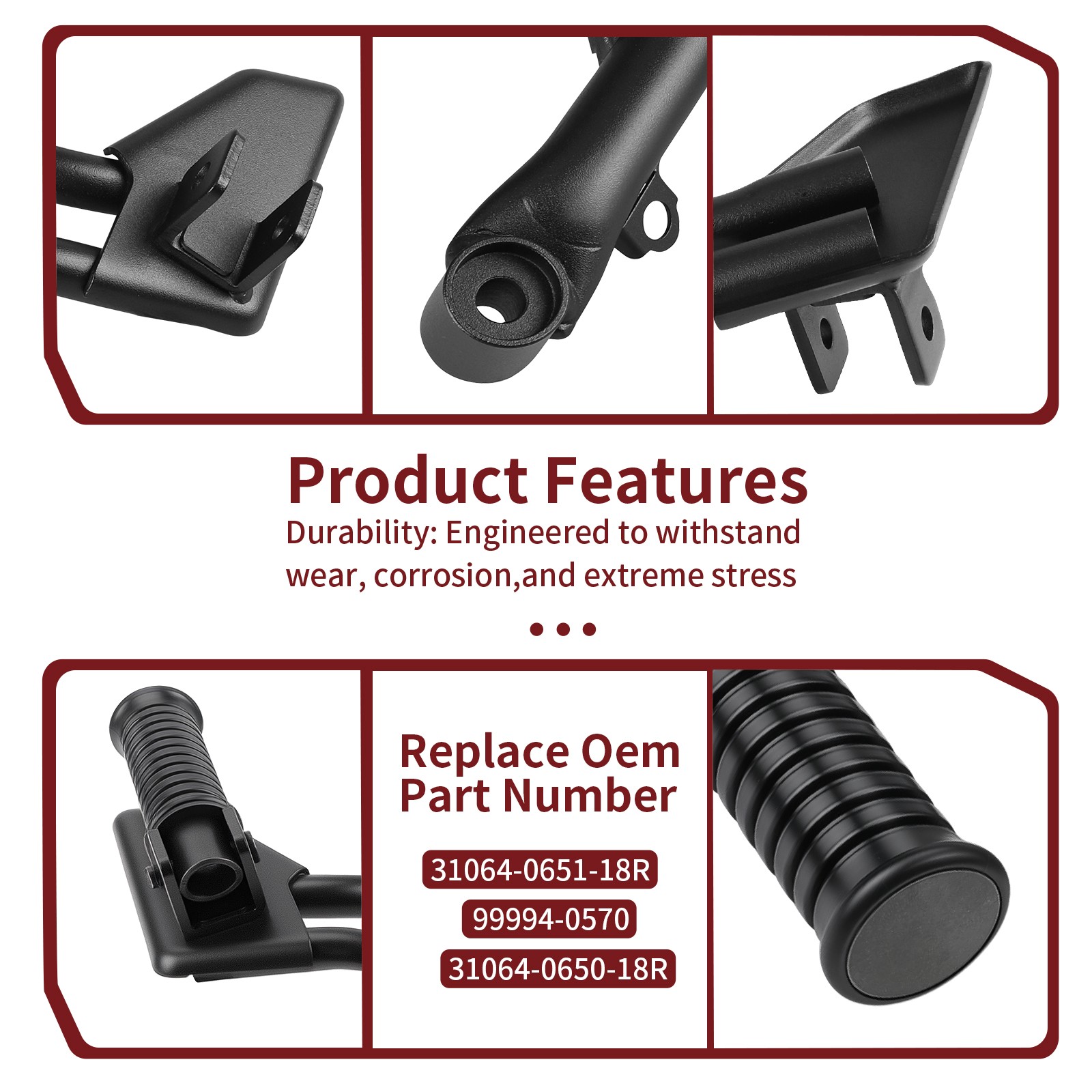 2015 2016 – 2024 for Kawasaki Vulcan S EN650 Passenger Foot Peg Set 99994-0570