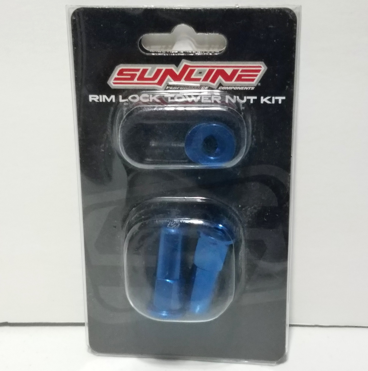 Sunline 29-06-001 Blue Closed Nut Design Aluminum Rim Lock Tower Nut/Spacer Kit