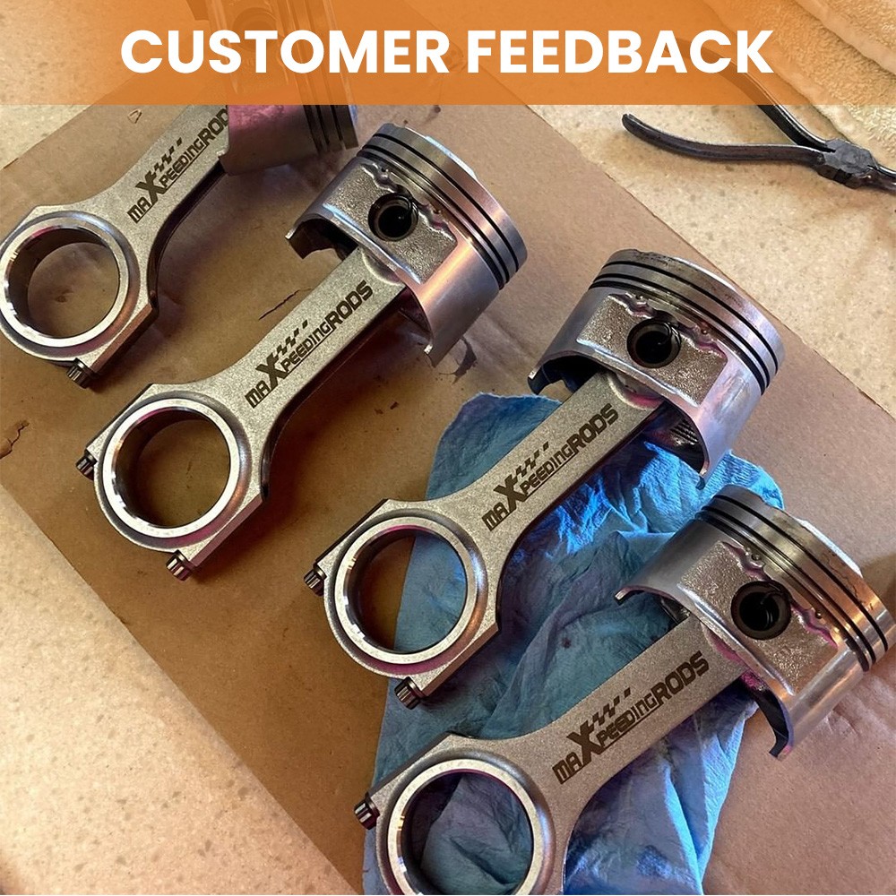 4pcs Racing 4340 EN24 H-Beam Connecting Rods for Suzuki GSX1300R Hayabusa 99-07