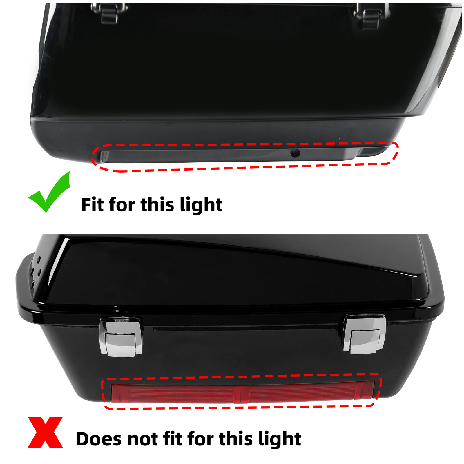 Pack Accent Side Marker Panel LED Light For Harley Tour Pak Touring 2006-2024 US