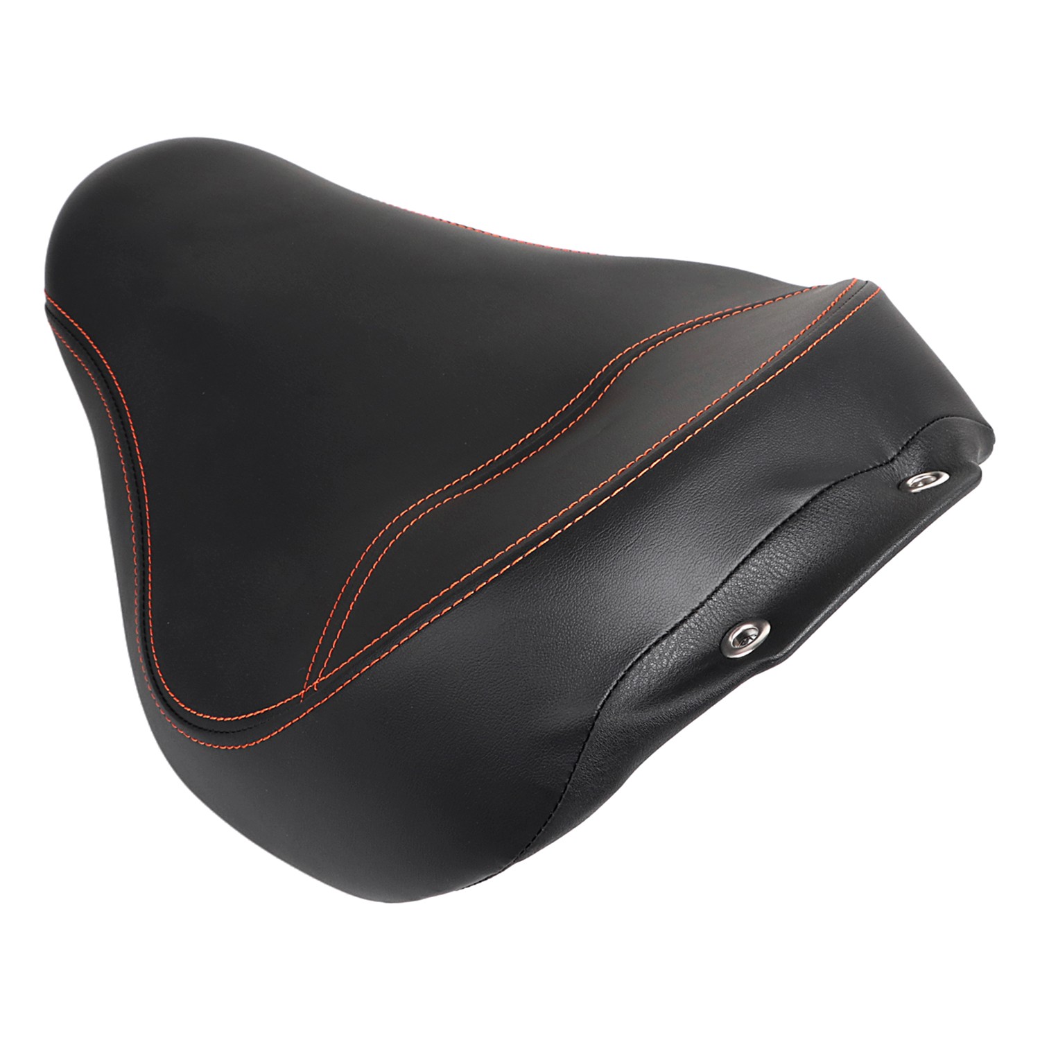 Synthetic Leather Driver Solo Seat Fit For Harley Fat Boy FLSTF 07-17 2008 2013