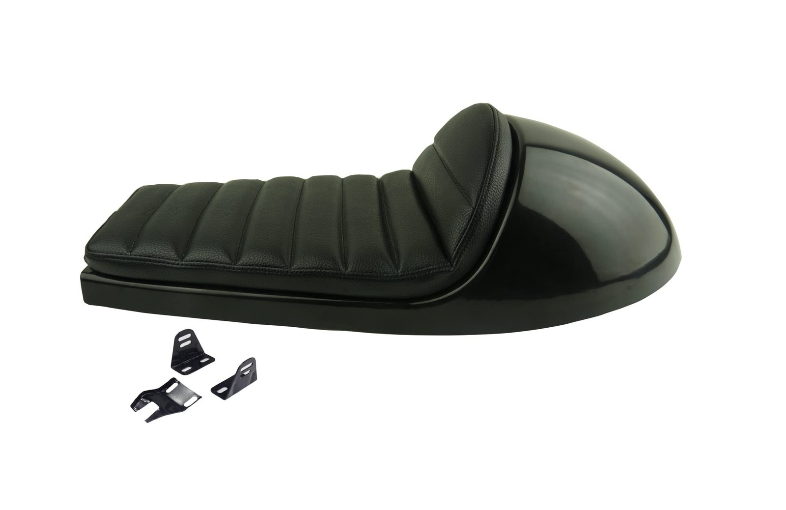 Black Hump Retro Motorcycle Cafe Racer Seat Vintage Style Cushion Saddle