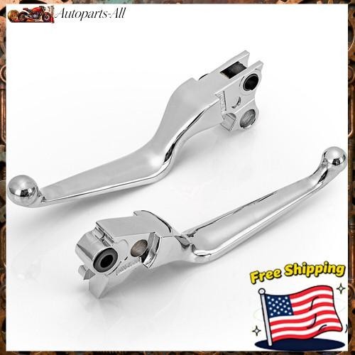 Pair Brake & Clutch Levers Hand Grip For Harley Sportster Custom XL1200C 2004-13