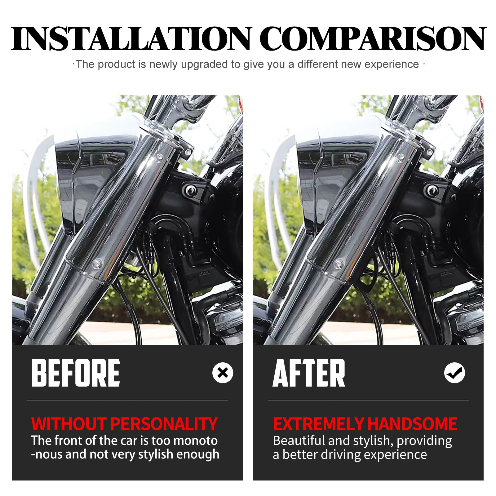 Motorcycle Front Tie-Down Fork Brackets For Harley Softail Breakout Fatboy 00-24