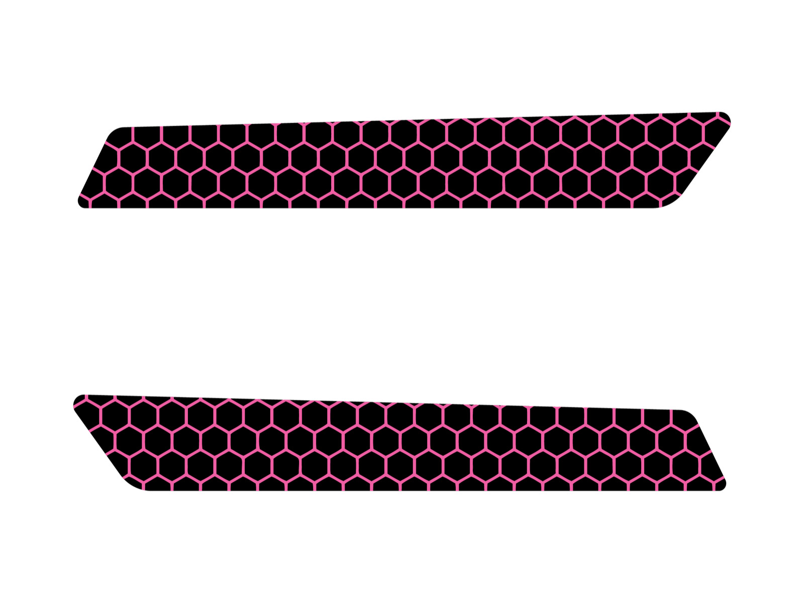 Pink Hexagon / Honeycomb Saddlebag Latch Inserts fit Harley Touring 2014 – 2025+