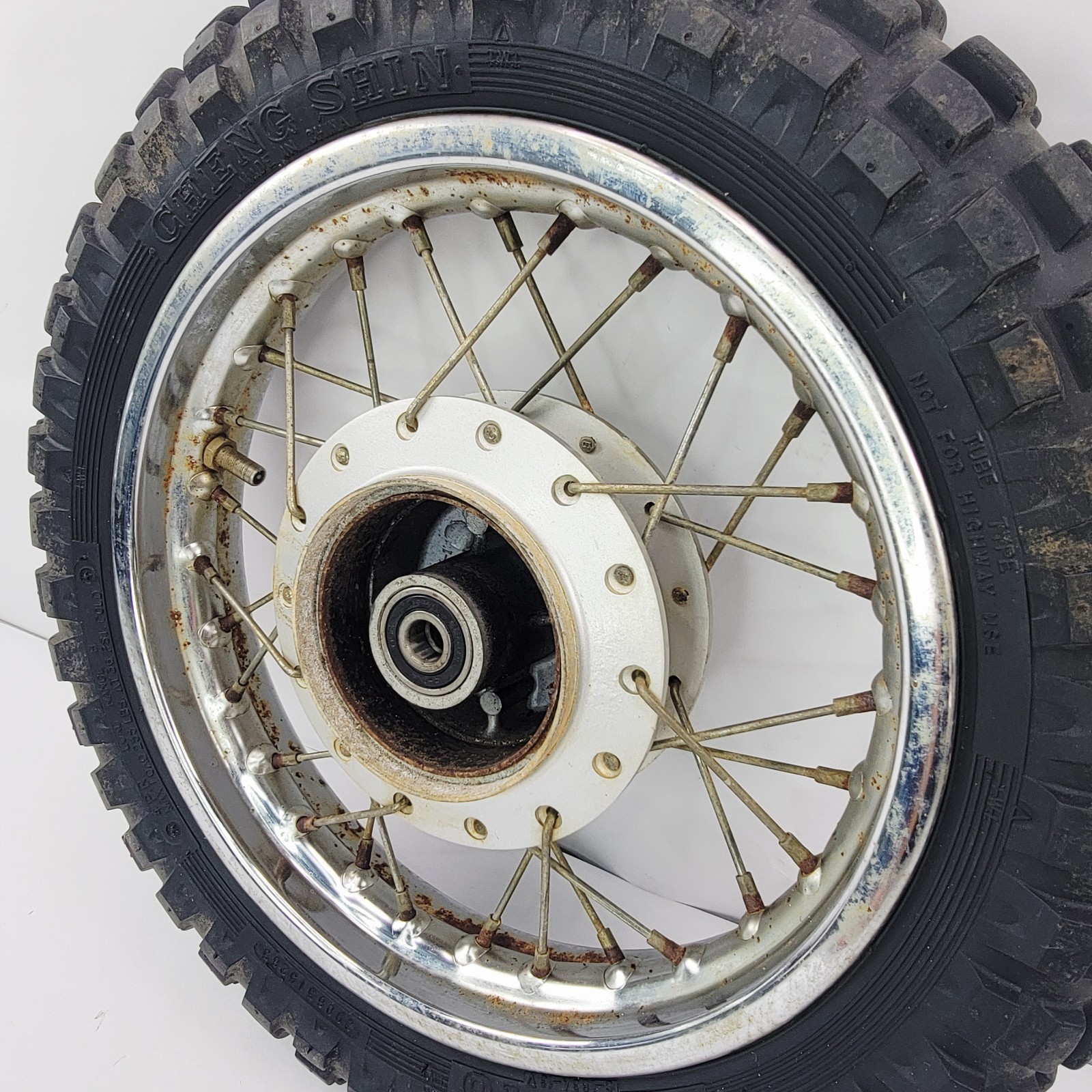 2006 06-25 Yamaha TTR 50 Front Wheel Rim With New Tire Included 10×2.50 Kenda