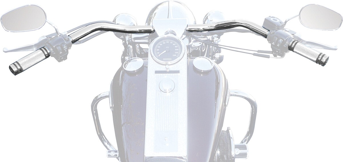 Baron Custom Accessories 1-1/4in. Big Johnson Handlebar Chrome 13in. Pullback