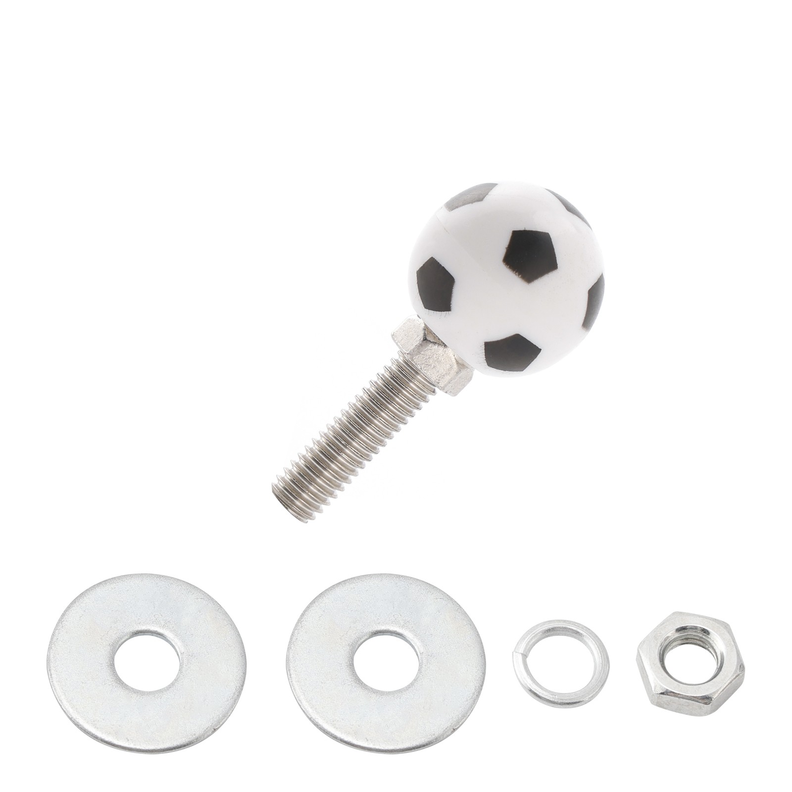 2x Motorcycle Bike Plastic Soccer License Plate Bolt On Screw On Frame Nut US