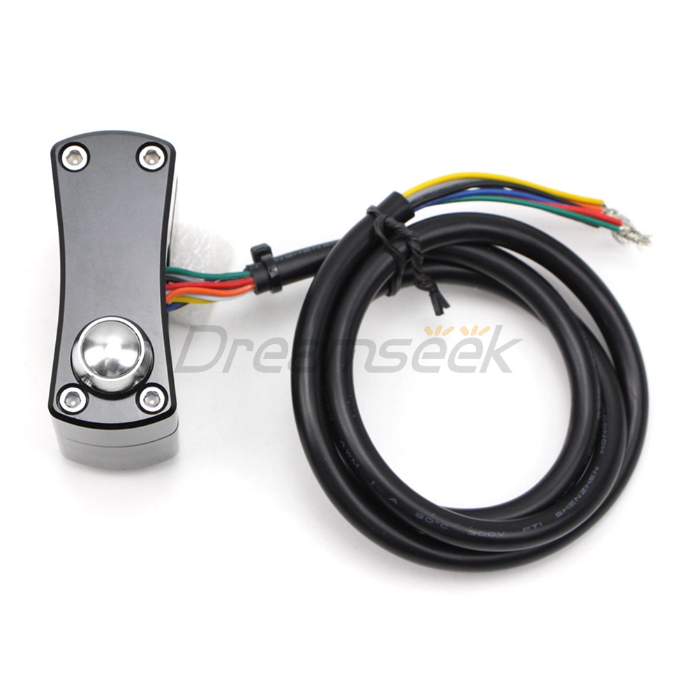 1” Handlebar Control Switch Button Horn Turn Signal Universal for Harley Black