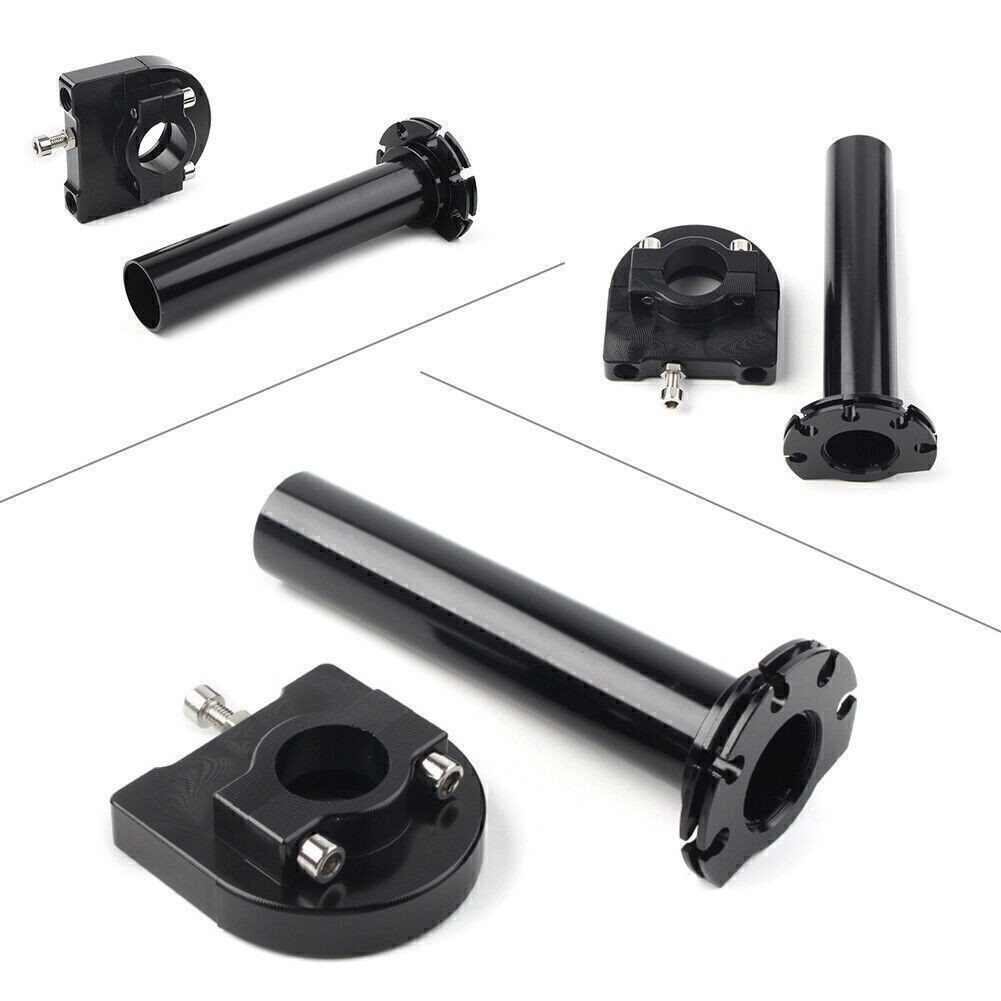 7/8″ Turn Twist Throttle Handle Bar Throttle Tube Fit Motorcycle Universal Black