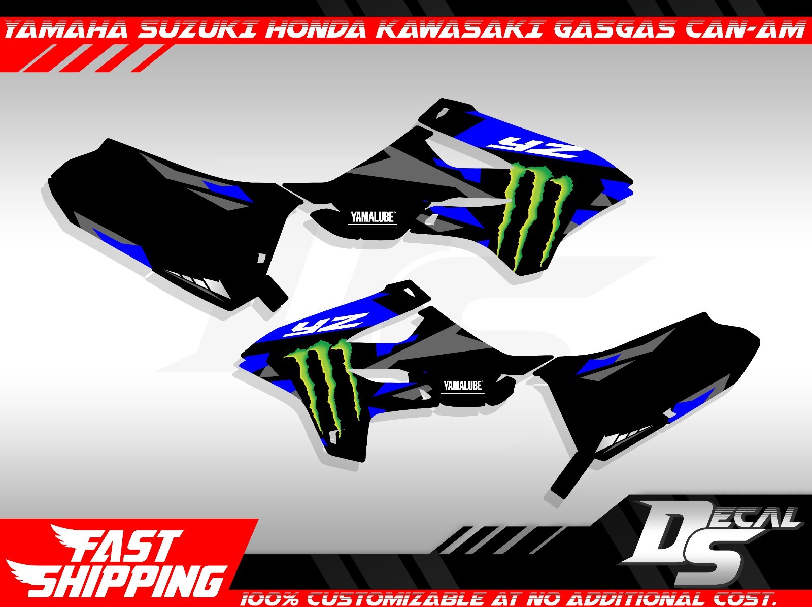 Graphics Kit fits Yamaha YZ85 YZ 85 2022 2023 2026 Decals Stickers