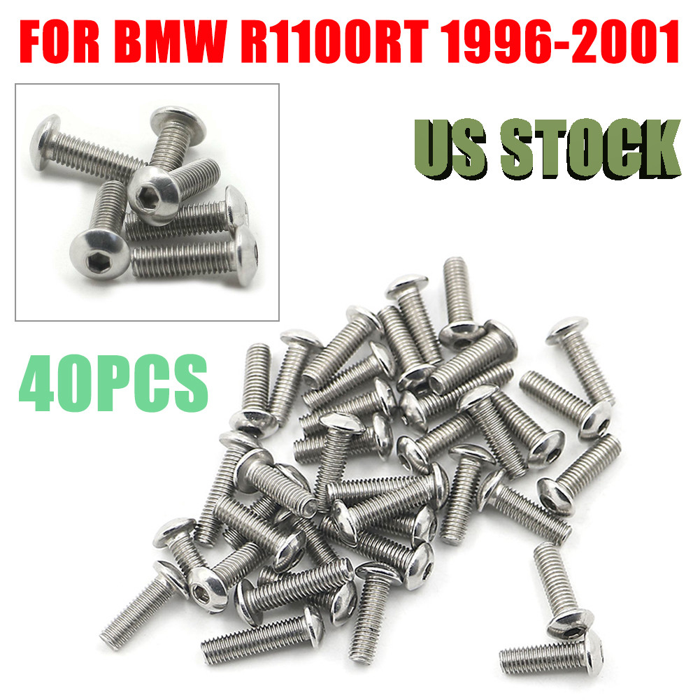40PCS Stainless Fairing Bolt Screw Kit For BMW R1100RT R1150RT 1994-2005