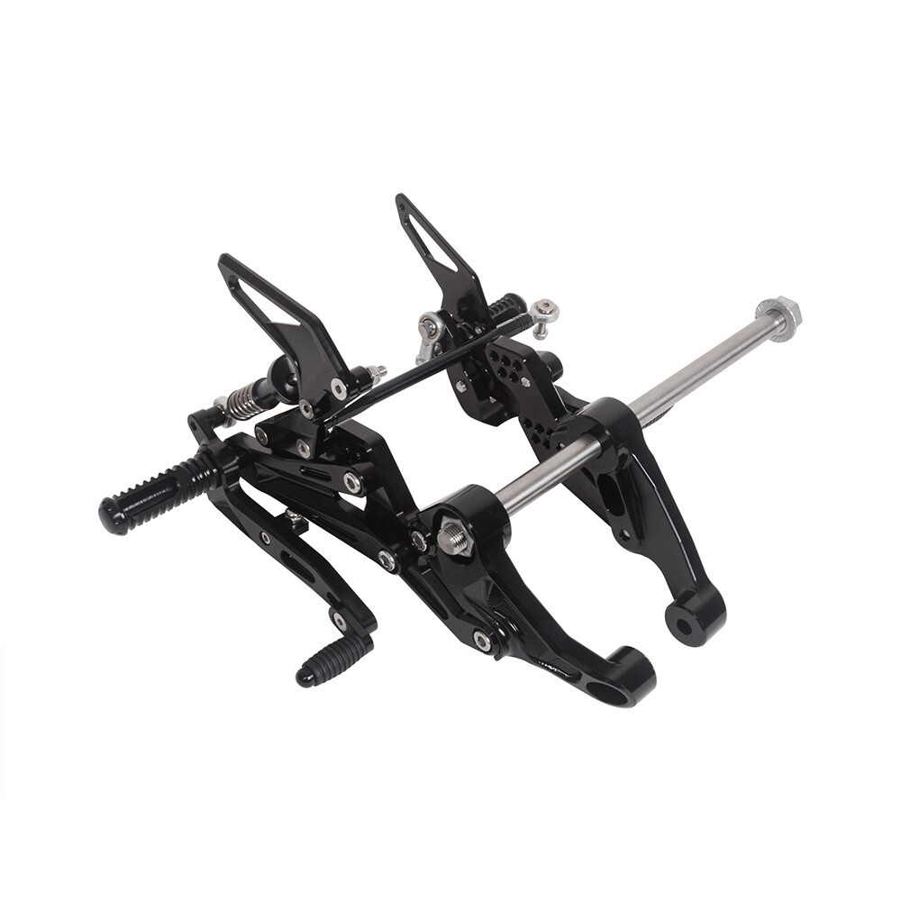 For APPILIA RS660 Tuono 660 Billet Adjustable Rearset Modify Control Black