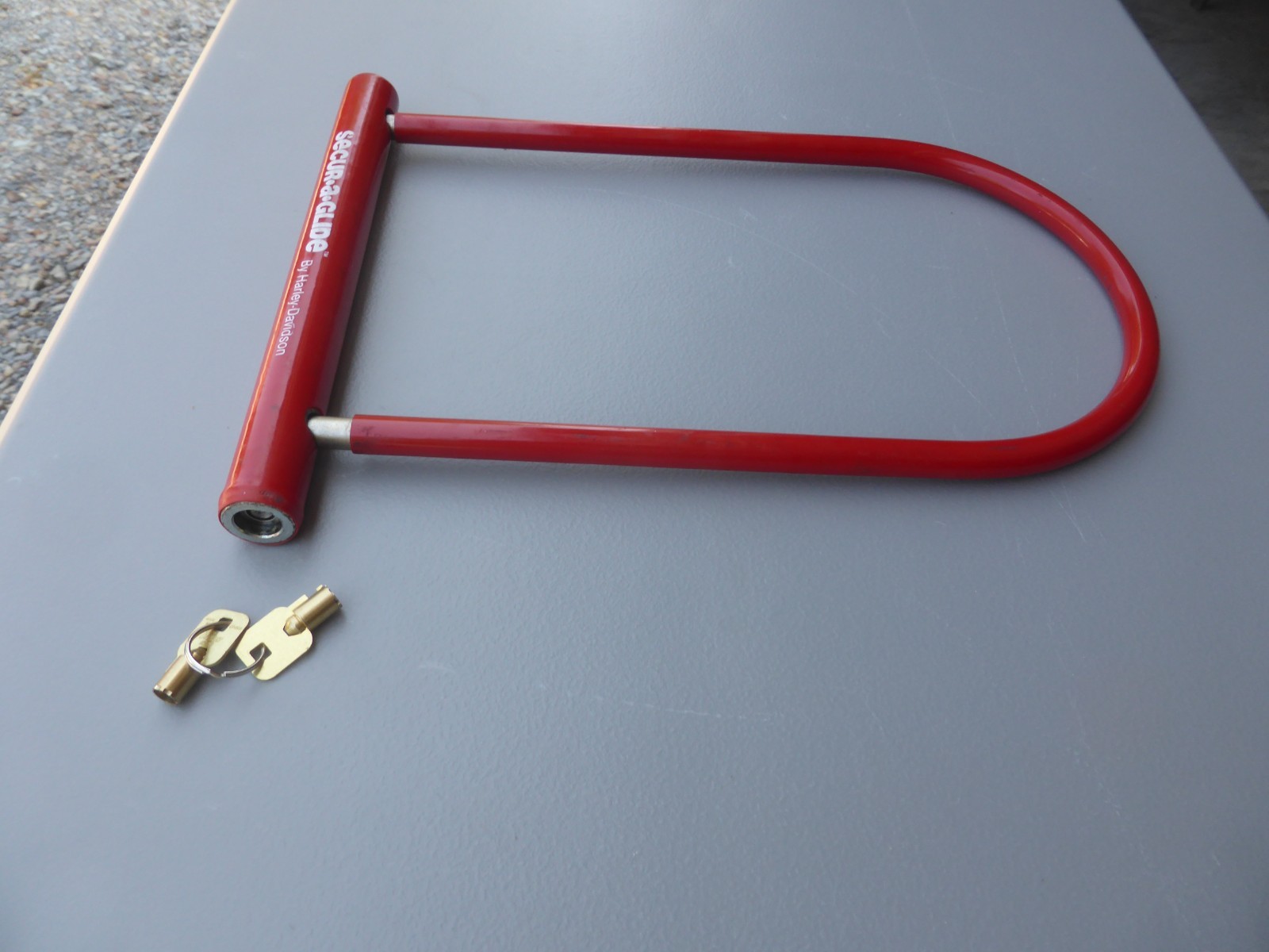 AMF Harley Davidson Secur-A-Glide Loop Lock with Keys 45735-81