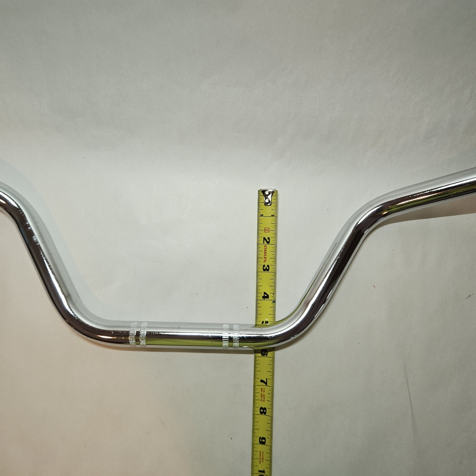 Chrome Motorcycle 7/8 Flat Track Style Handlebars W/pre Drilled Holes High Rise