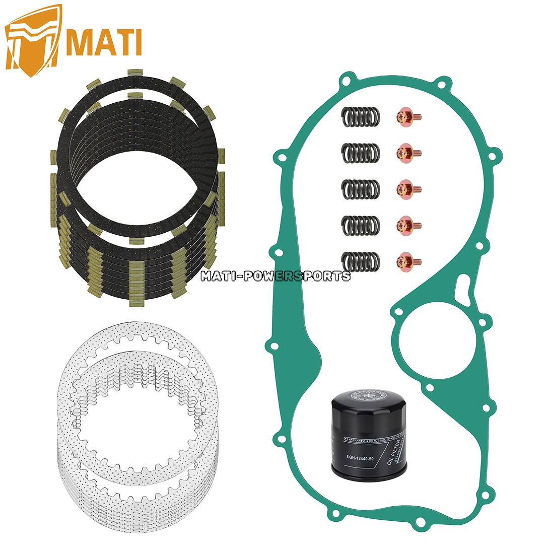 Clutch Friction Steel Plates & Gasket Oil Filter Kit for Kawasaki Vulcan 800 900