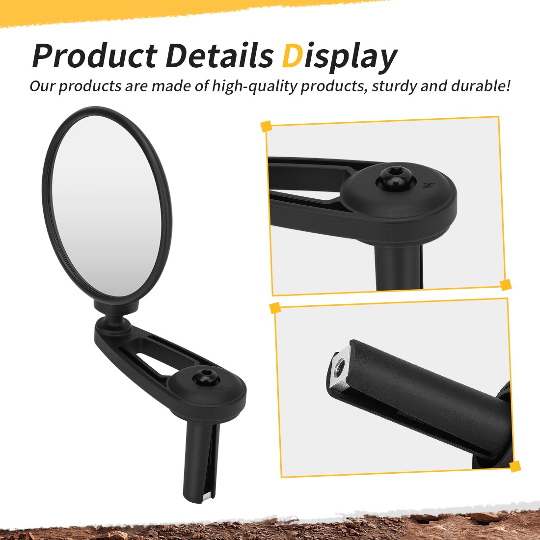 2x Left Right Side Mirrors With Hardware Tool For Can Am Ryker 900 600 2019-2025