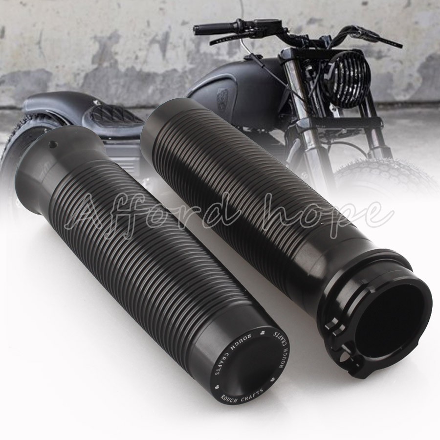 1Inch 25mm RC Black Handle Grips Fit for For Harley Sportster XL 1200 883