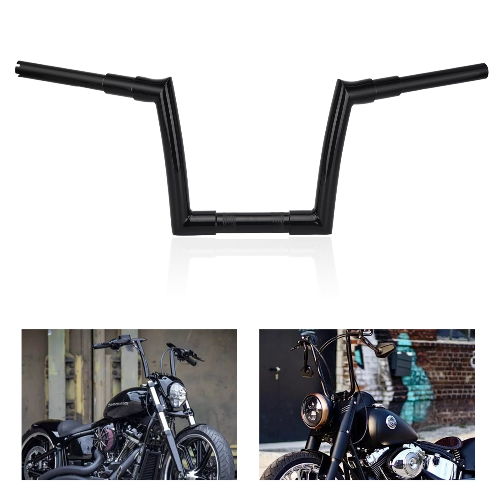14” Ape Hanger Handlebar For Harley XL883 XL1200 Sportster Road King Road Glide