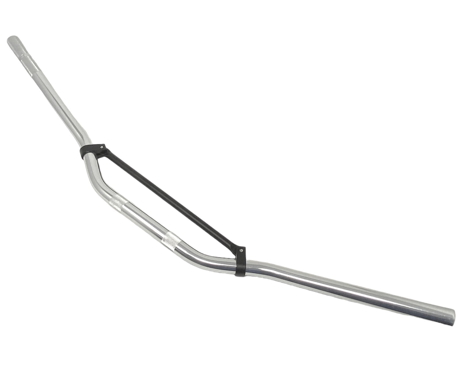 Motorcycle Braced Handlebars Trail Bike Steetfighter 22mm 7/8″ Polished Silver