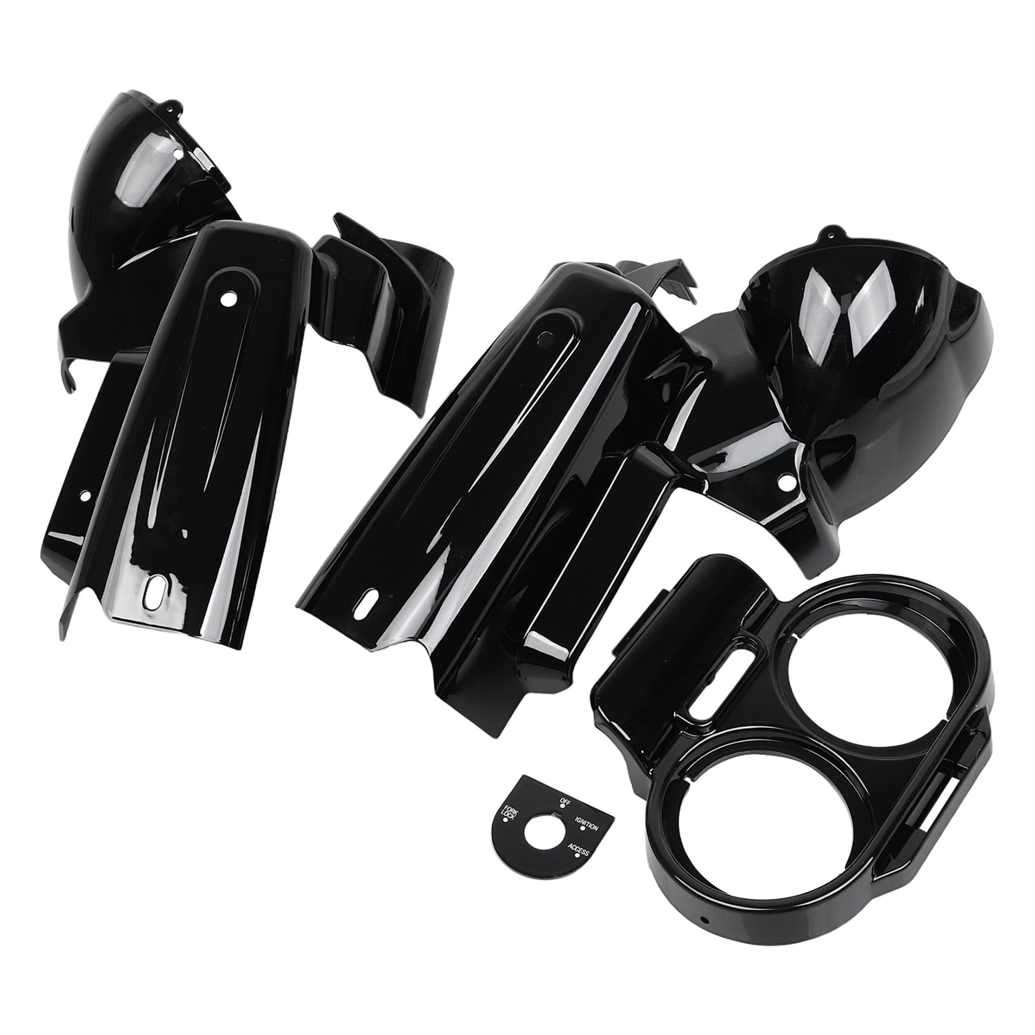 Top Gauge Cover Instrument Housing Ignition Switch Panel For Harley Road Glide