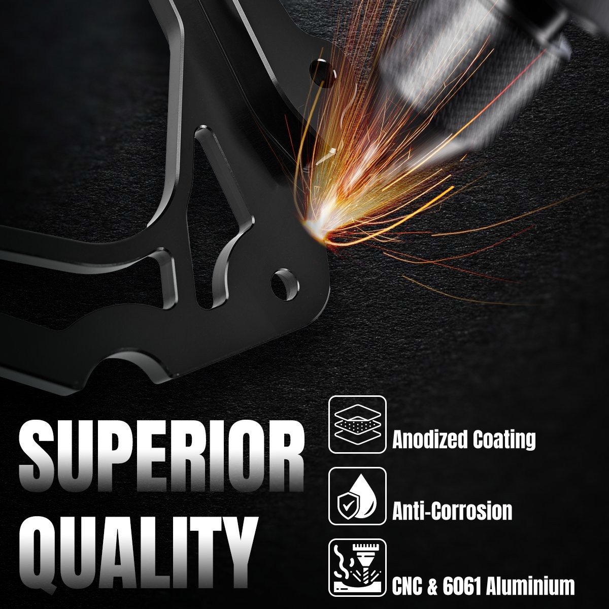 Front Sprocket Guard Cover Black Aluminum For Kawasaki KLX110 KLX110L 2002-2021
