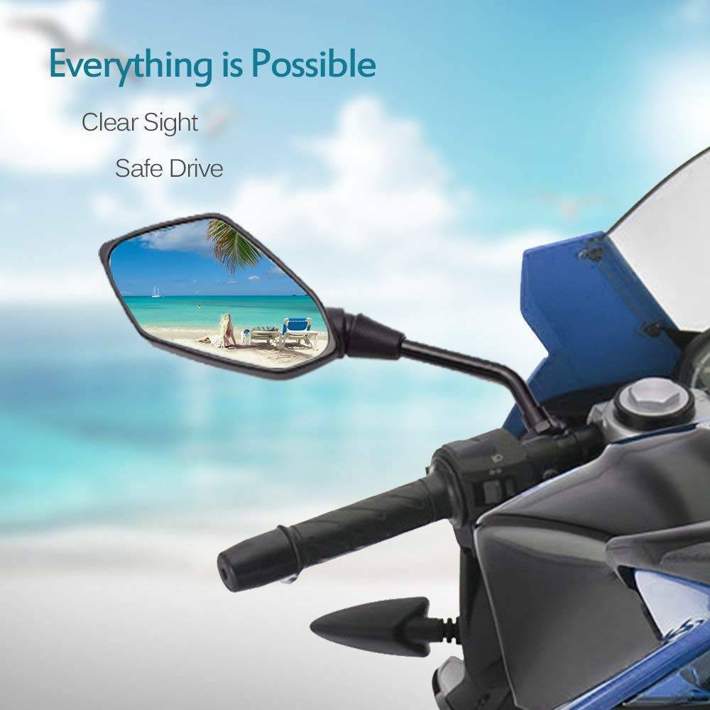 Motorcycle Rear View Side Mirrors For 2019 2018 2017 2016 Kawasaki Vulcan 650 s