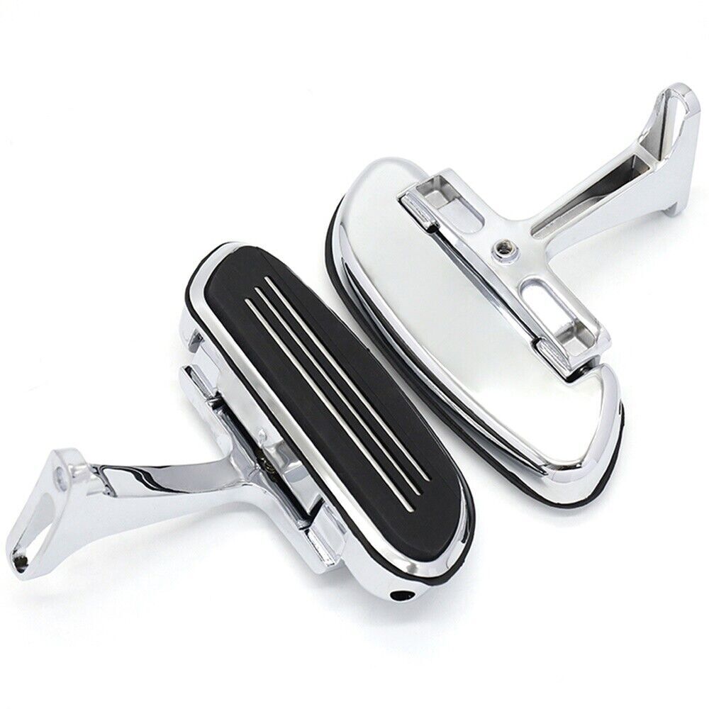 For Harley Road King FLHR 1994-2023 Chrome Passenger Footboard Rear Floorboards