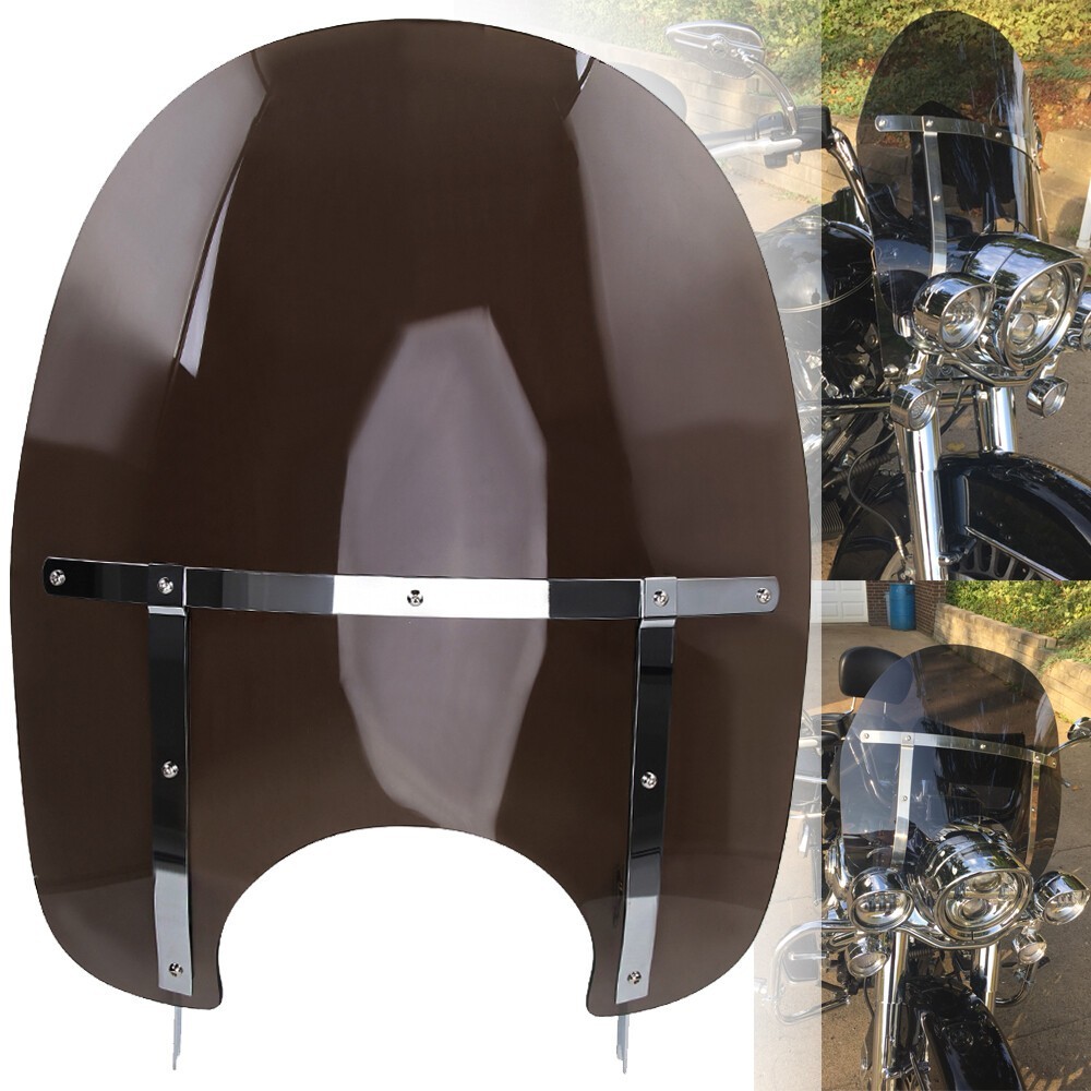 Detachable Windshield For Harley Touring CVO Road King FLHR w/ Bracket 1994-2024