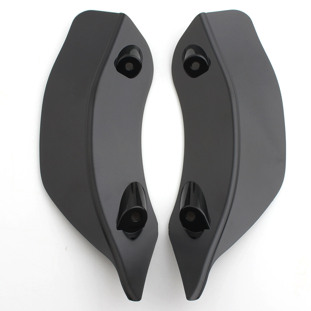 Black Side Wings Upper Fairing Wind Air Deflector for Harley Road Glide 2015-21