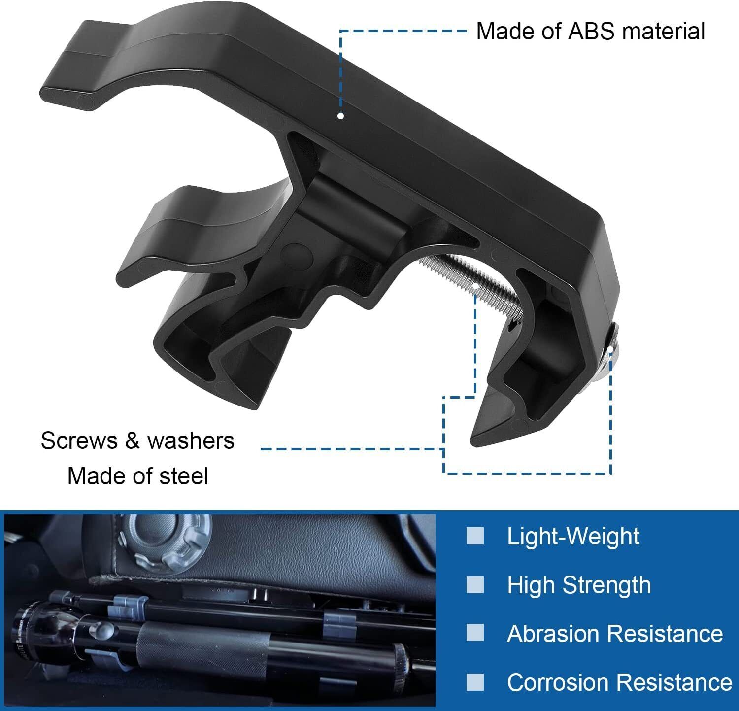 Flashlight Holder Bracket Mount For Jeep Wrangler JL Gladiator JT 2018-2022