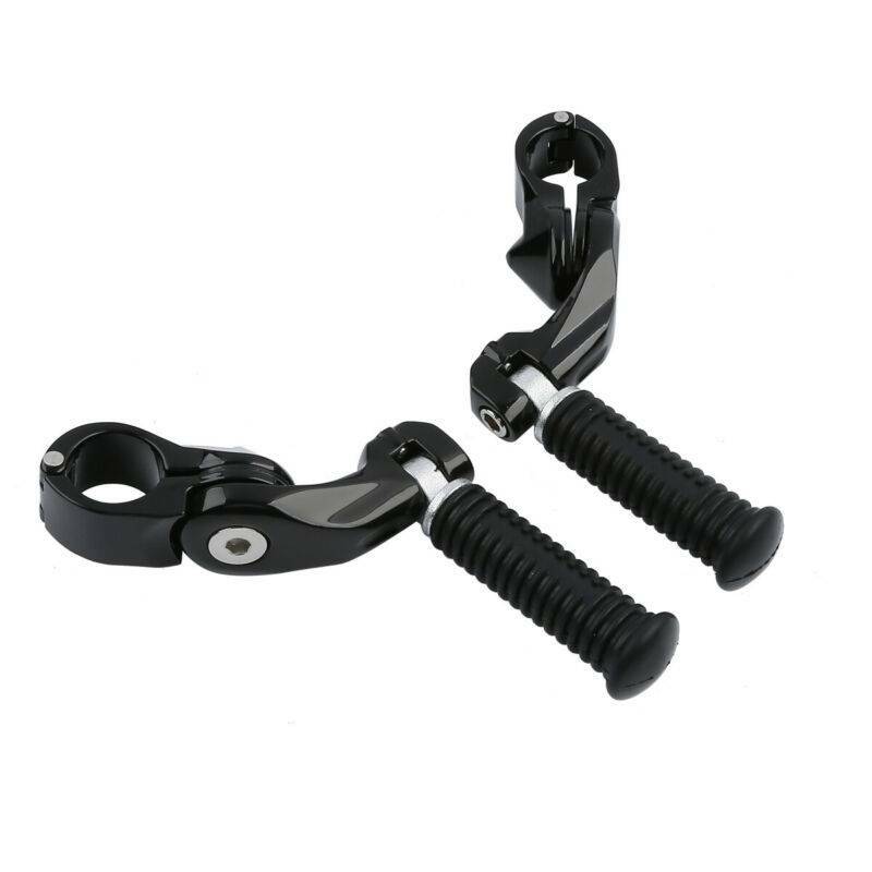 1.25″ 32mm Short Angled Adjustable Highway Foot Pegs Fit For Harley Touring
