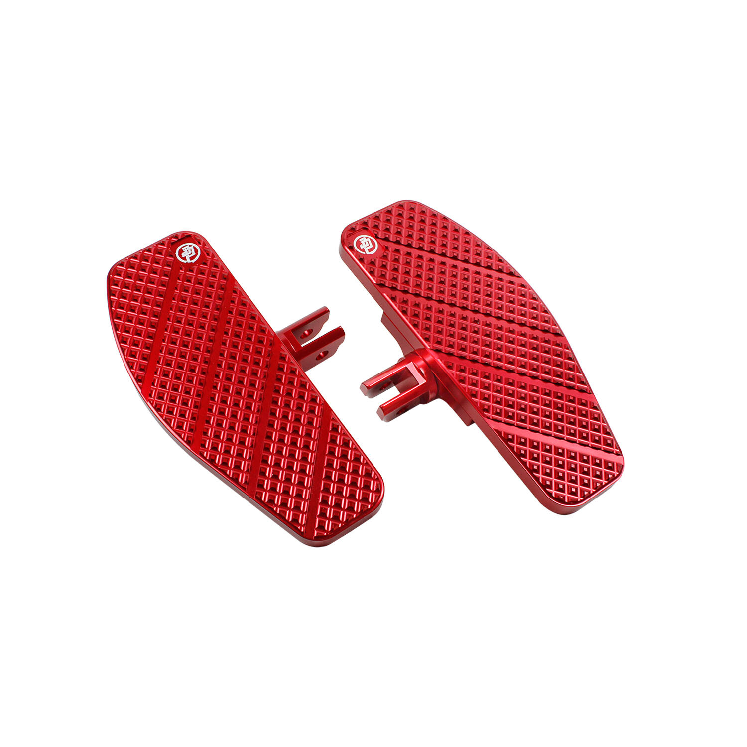 Anit-Slip Red Footboard Pad for Harley Dyna Softail Low Rider FXBB FXDR 18-Later