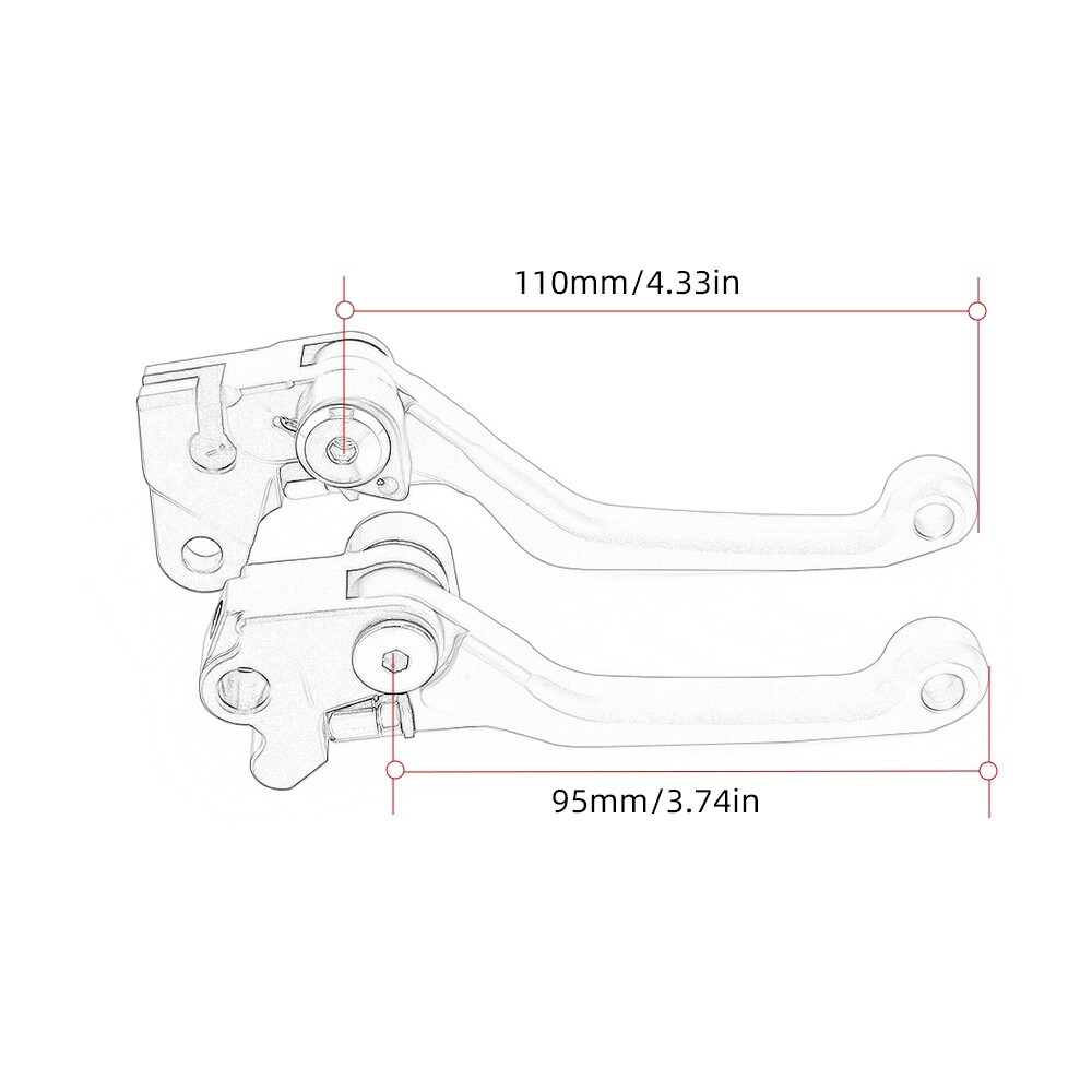 CNC Pivot Brake Clutch Levers For HONDA XR400R XR250R 1996-2004 XR650R 2000-2007