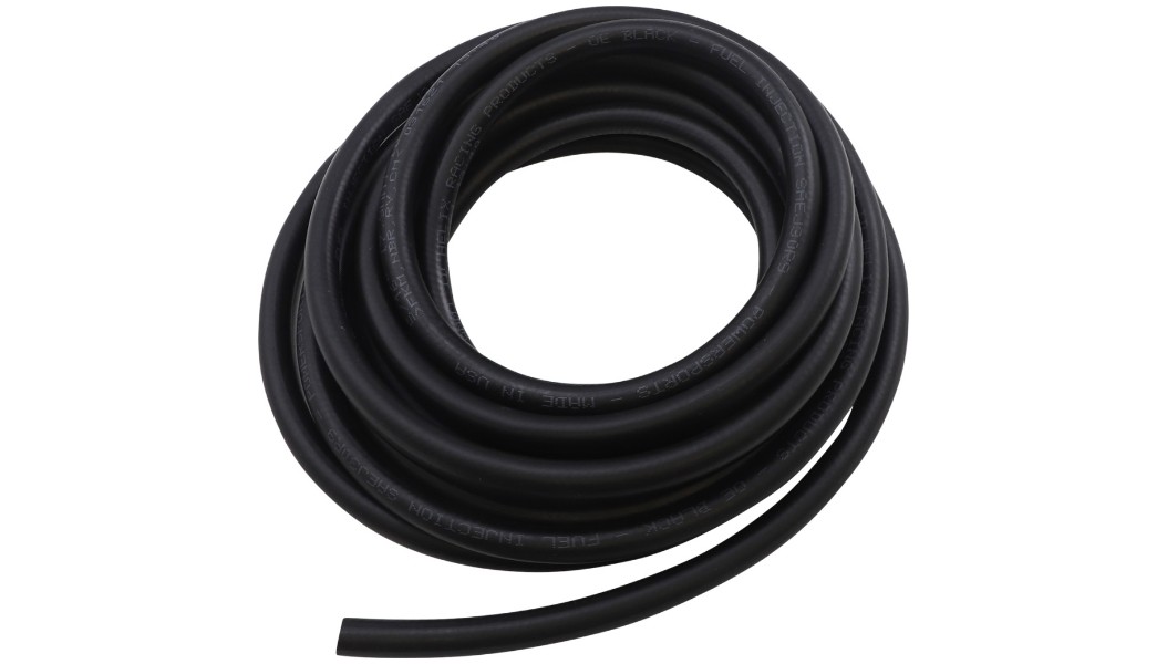 Helix Racing Products Black F.I Fuel Line – 3/8in. W x 25ft. L 516-8325