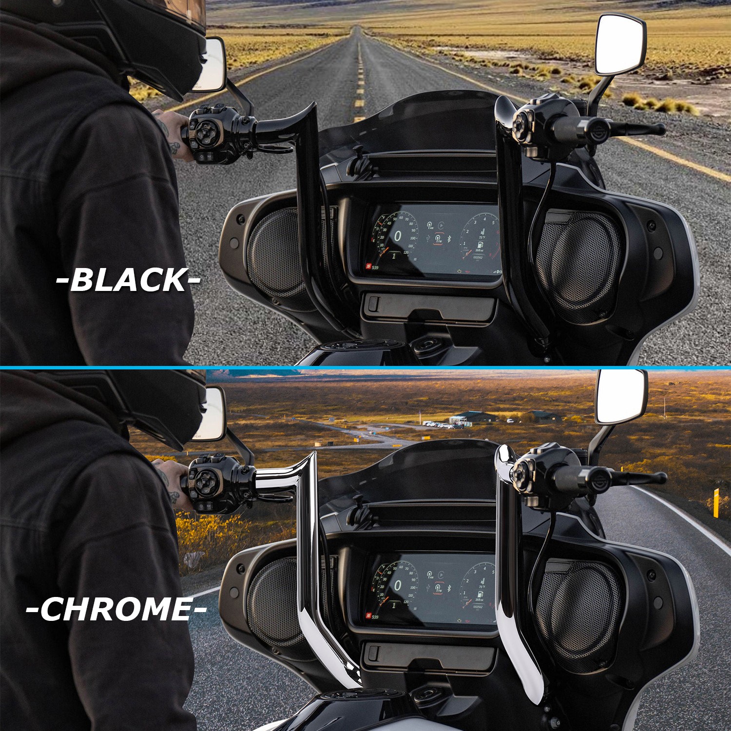 Pre-Wired Ape Meathook Bar Handlebar For Harley Street Glide Special 2014-2025