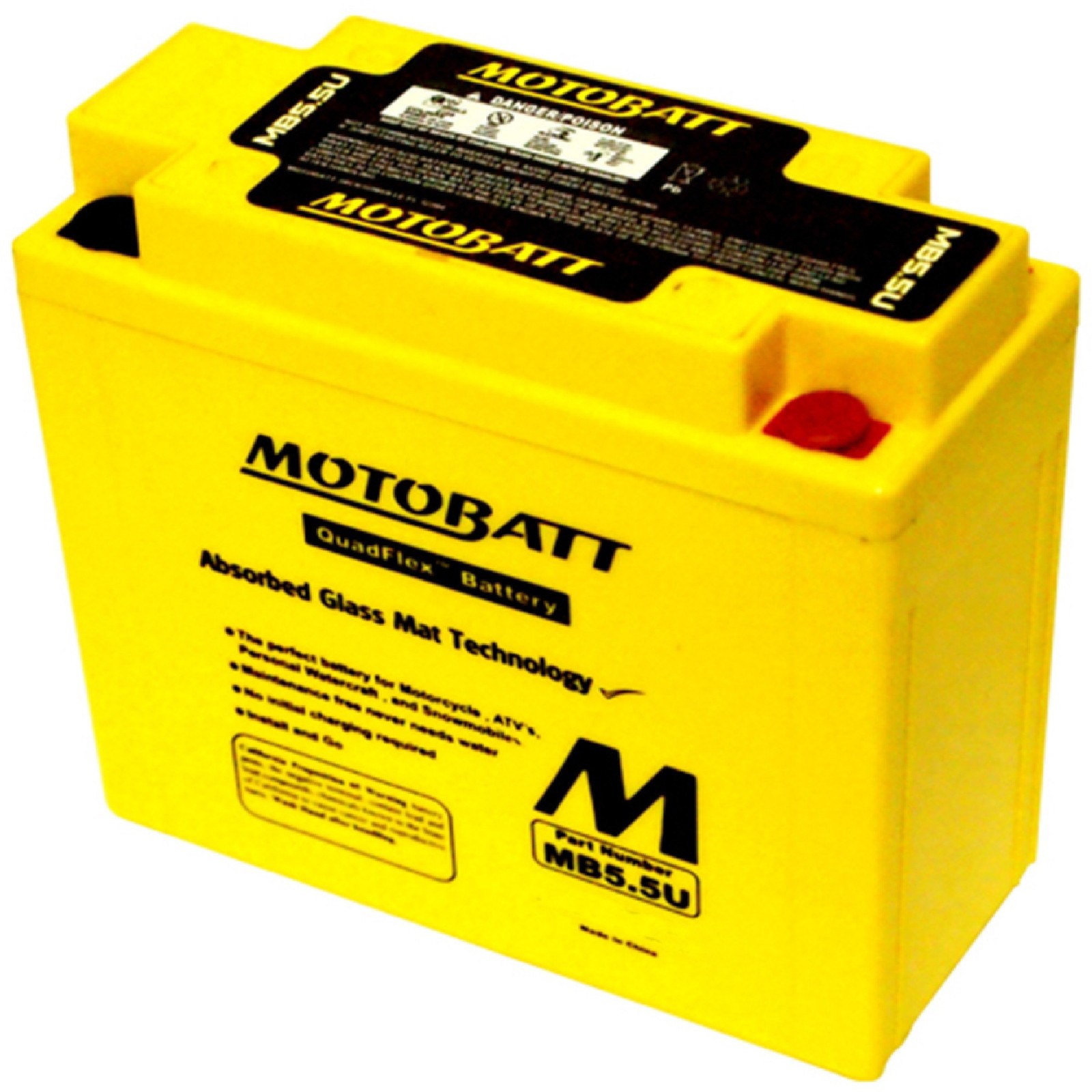 Motobatt Battery For Kawasaki H2 Series 750cc 72-75 12N5.5-3B 12N5.5-4A
