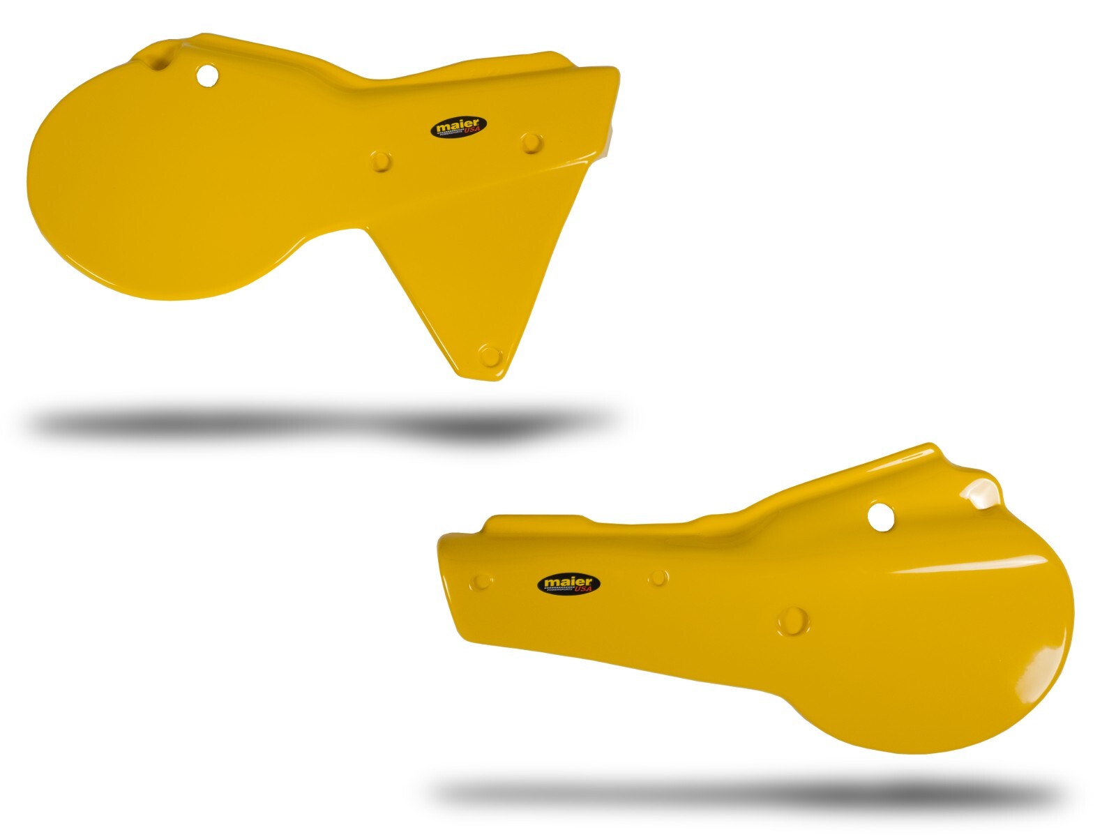 NEW YAMAHA YZ250 YZ465 1980-1981 YELLOW MOTORCYCLE SIDE PANELS