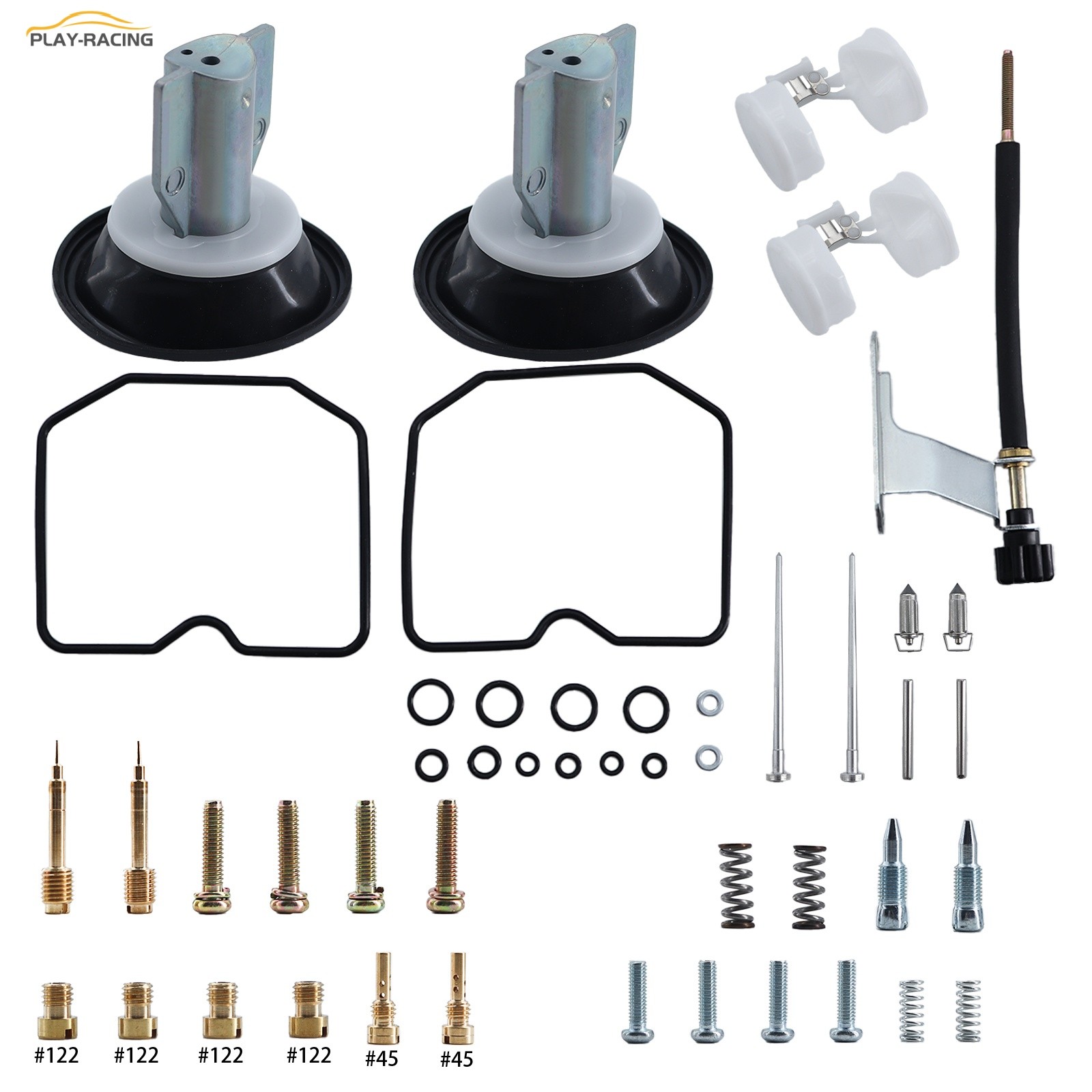 New Carburetor Kit Plunger Diaphragm Float For Kawasaki EN500 C EN500 Vulcan LTD