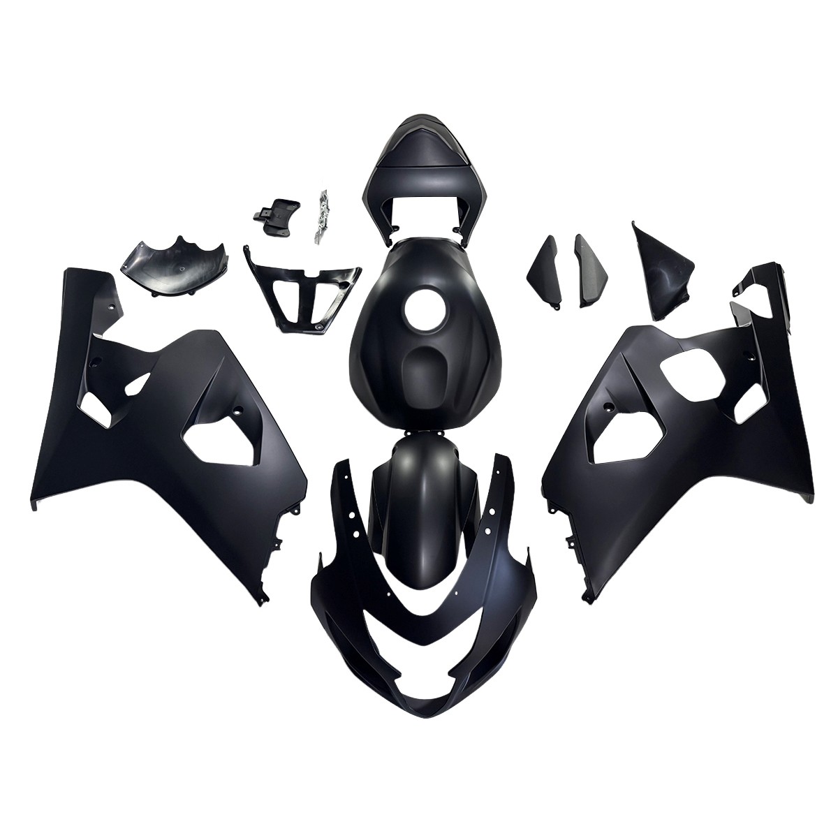 Matte Black Fairings Kit for 2004 2005 Suzuki GSXR600 GSXR750 K4 04 05 Bodywork