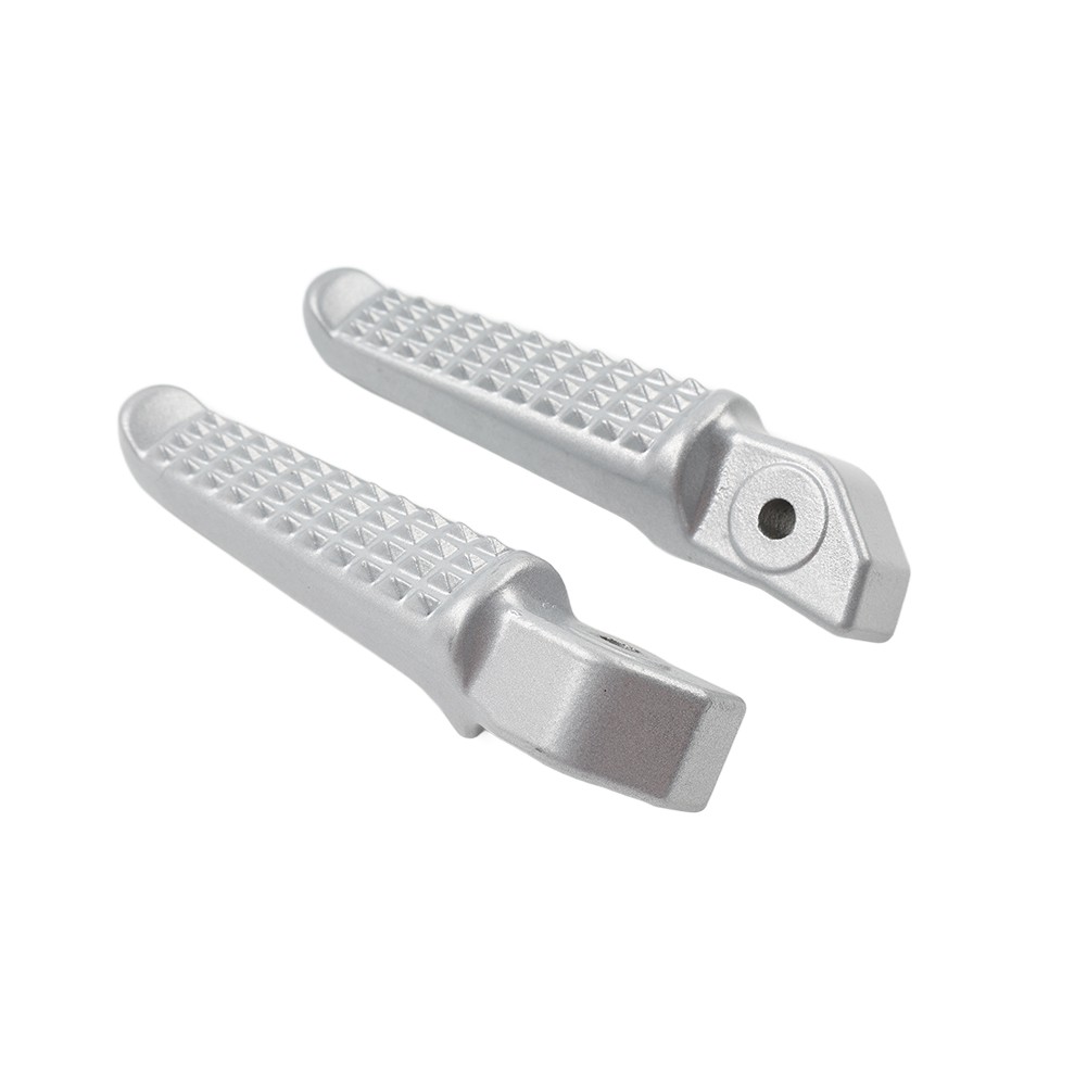 1Pair For Honda Grom MSX125 Universal Motorcycle Rear Foot Pegs Footrests Sliver