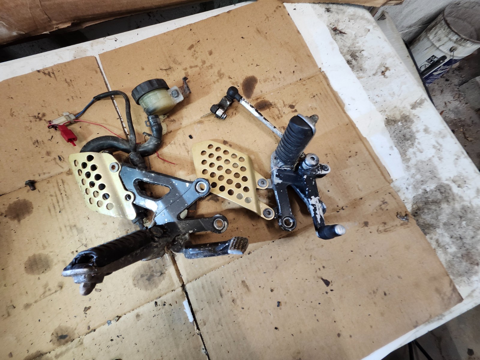 Kawasaki Ninja ZX-12R rearsets backstep billet aluminium FOR PARTS