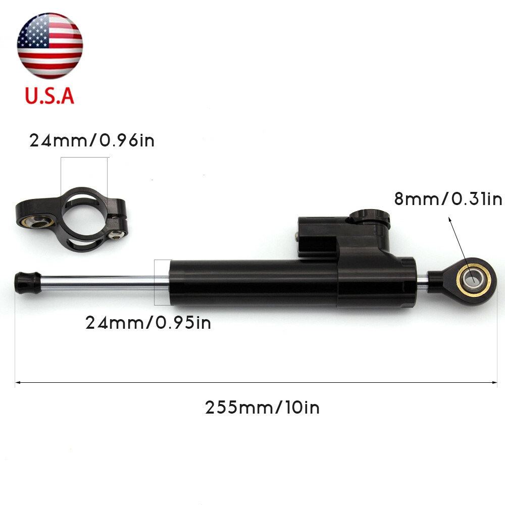 For M 696 796 795 CNC Steering Damper And Bracket Mount Kit Holder Support Set