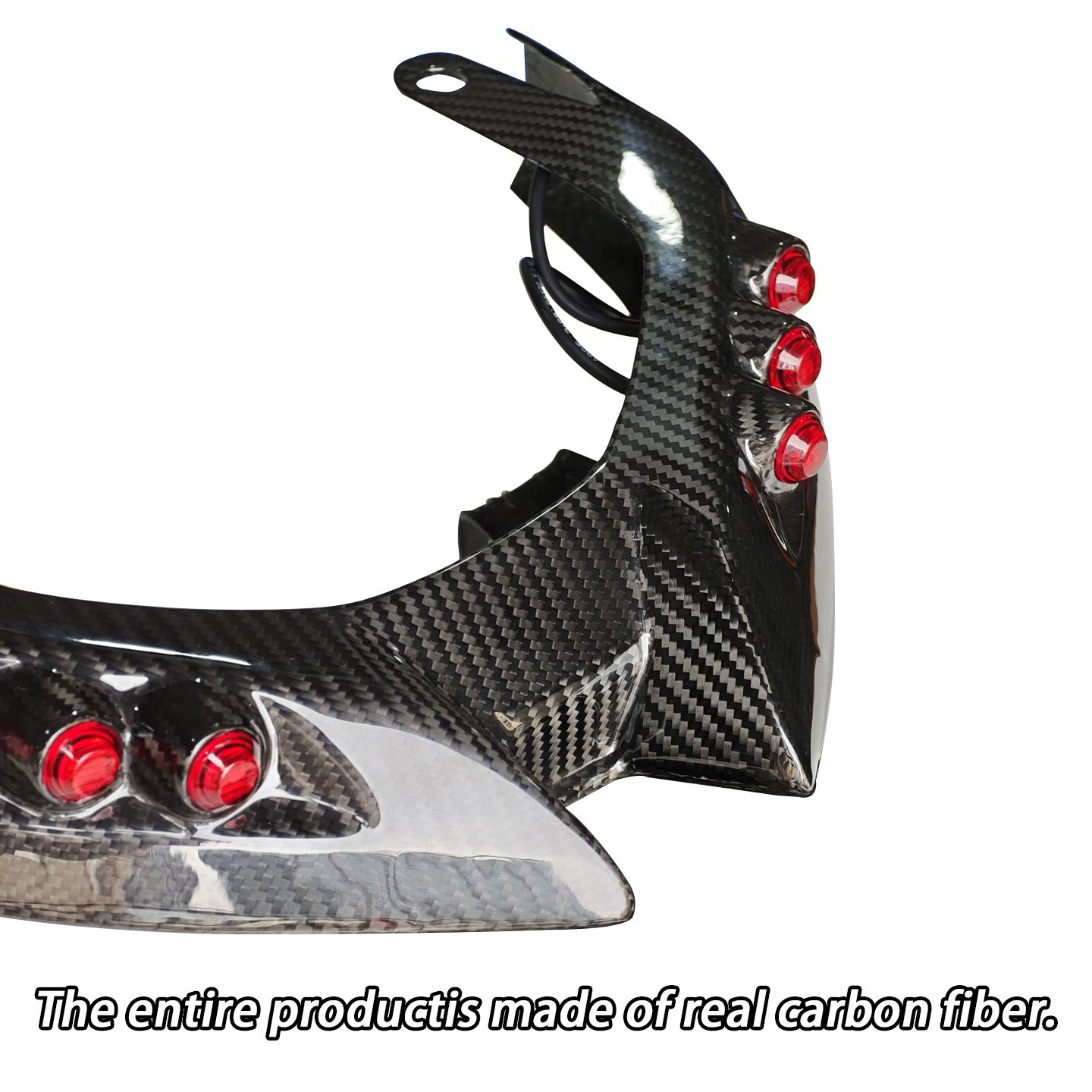 Real Carbon LED Taillight Rear Fairing Tail Lamp For GSXR 1300 GSX-R 2021-2025