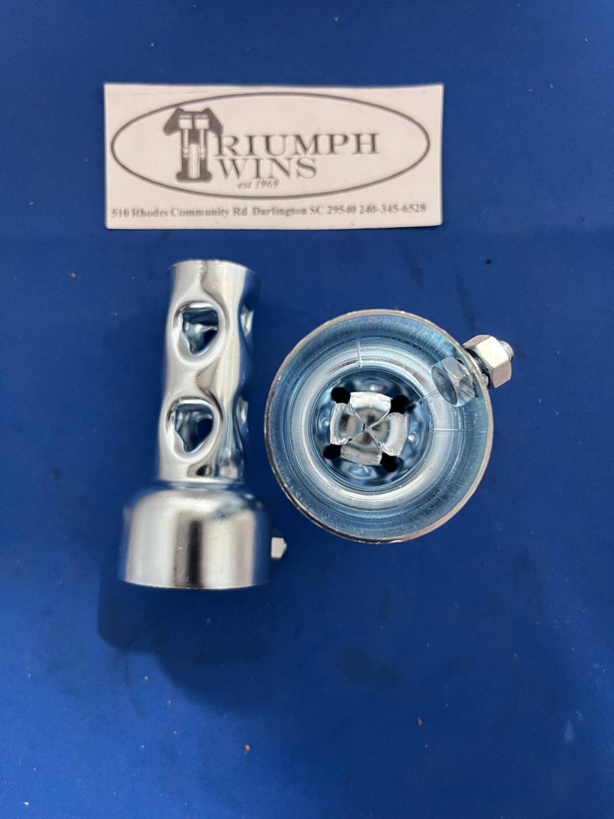 Baffle Universal for 2″ Exhaust Pipes 4″ in Length Pair (2)