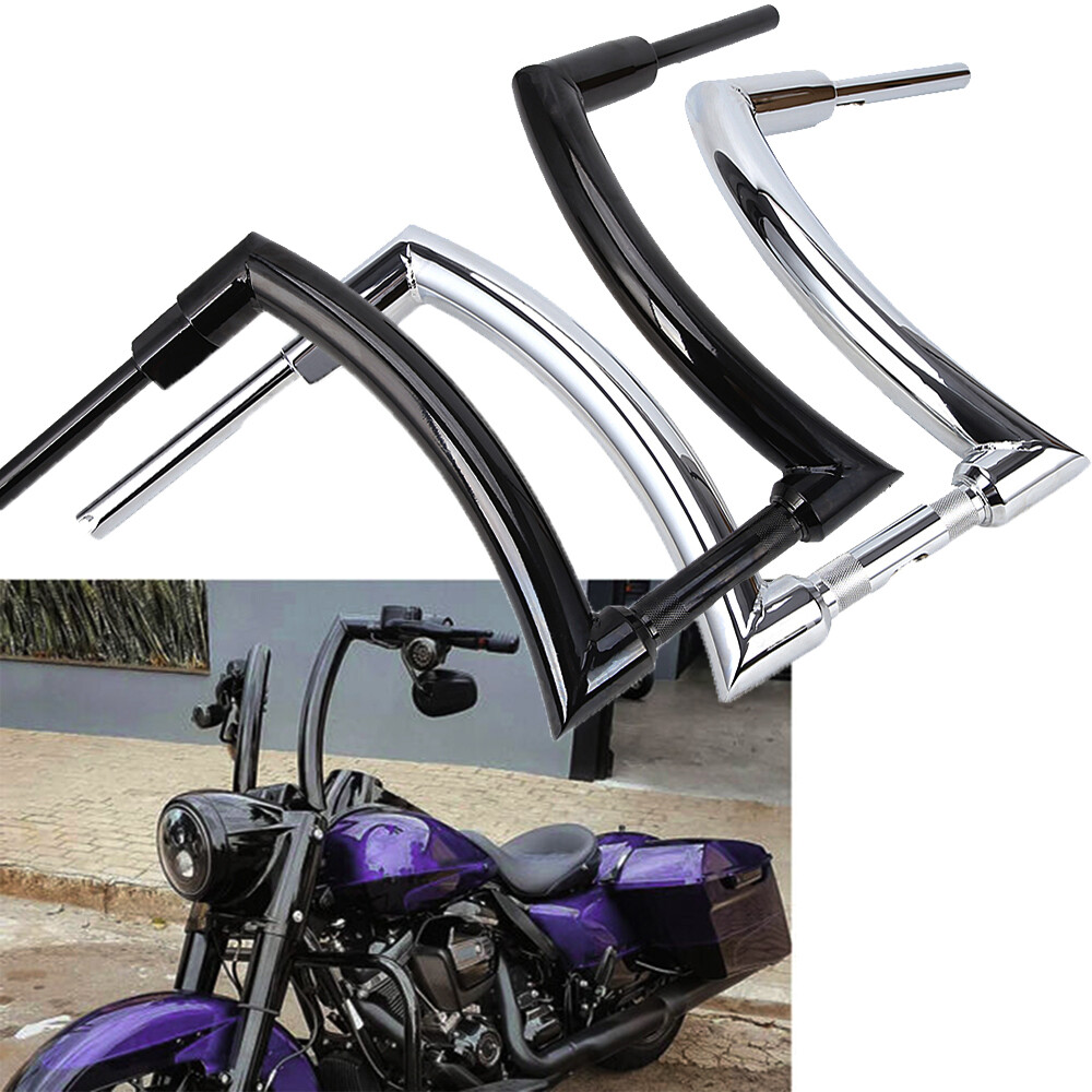 12 14 16 ” Rise 2″Ape Hanger Handlebar for Harley Touring Sportster Softail Dyna