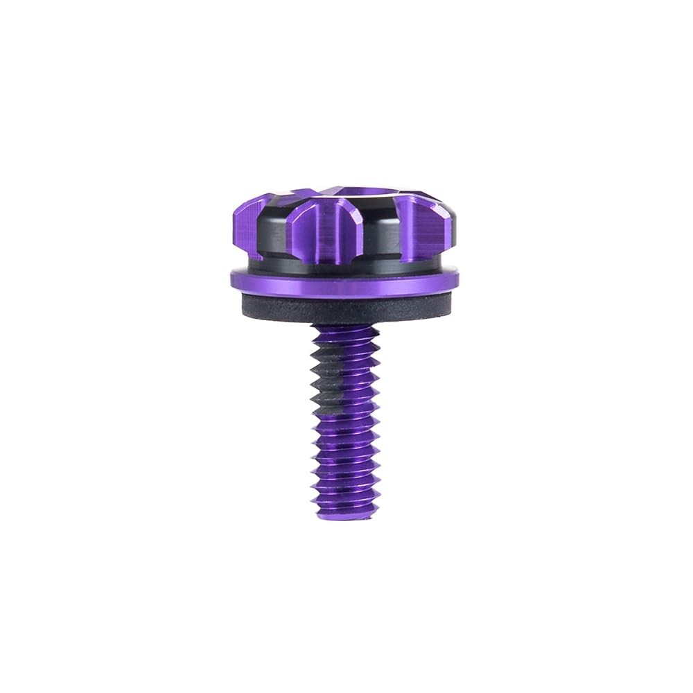 Axion CNC Machined Purple Knurled Seat Bolt Kit For Harley Billet-6061 Aluminum