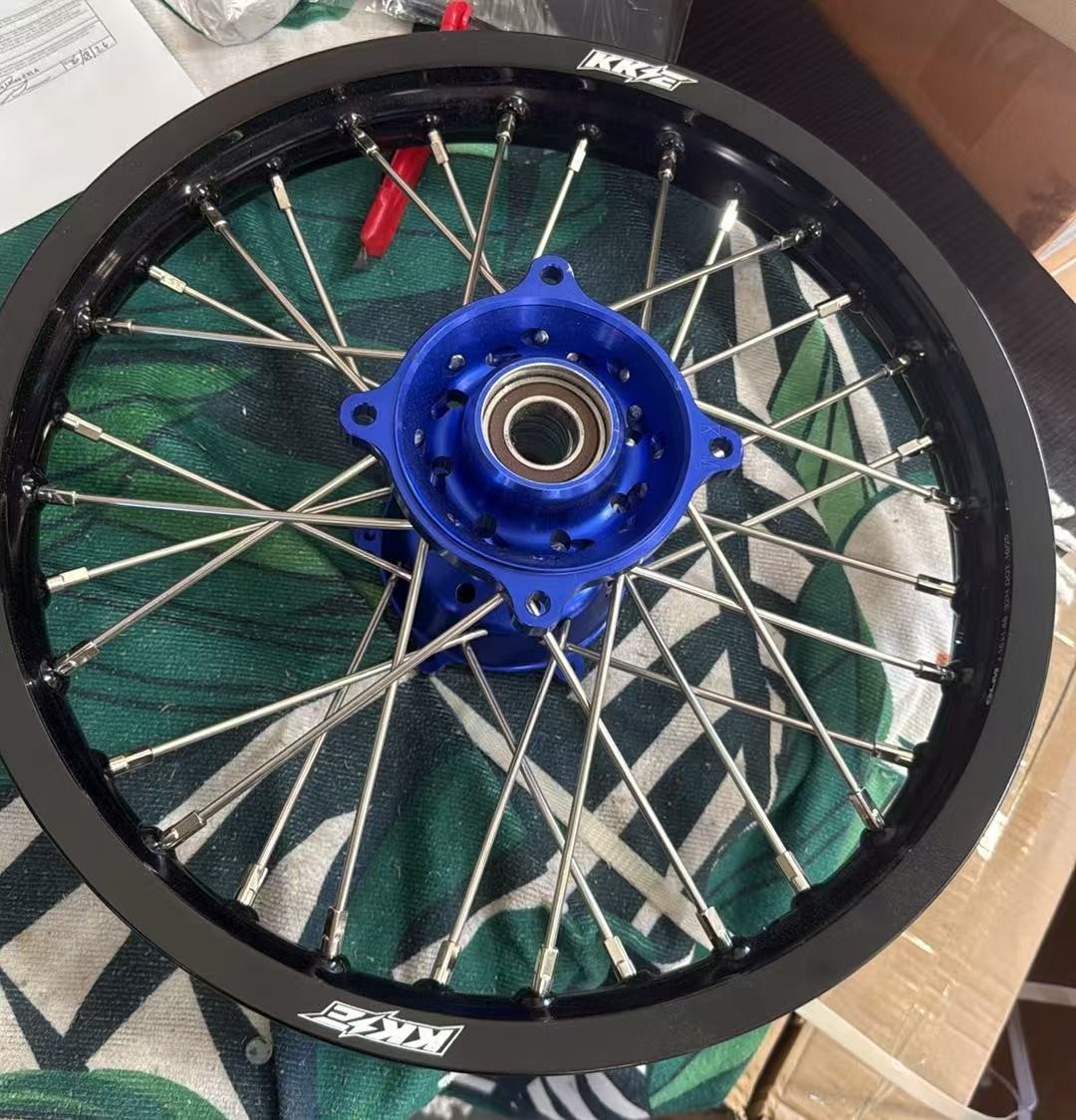 KKE 19/16 Big Wheels Rims for KTM 85 SX GAS GAS MC85 2021-2024 Blue Hubs