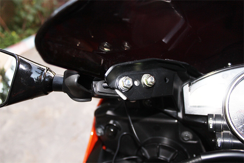 For Yamaha YZF600R FZ6R Raven Motorcycle LED Turn Signals Side Mirrors Amber Lam